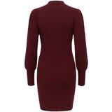 Only Pletena obleka 'ONLKATIA' karminsko rdeča | Shoptok.si
