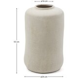 Kave Home Kremno bela visoka vaza iz papirmašeja (višina 55 cm) Serina – | Shoptok.si