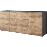 XXXL Komoda Vera, Antracit, Barva Kostanja, Z Osvetlitvijo | Shoptok.si