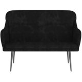  Klupa crna 110 x 76 x 80 cm baršunasta | shoptok.hr