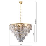  Kristalni luster na lancu CHELSEA 6xE14/40W/230V | Eponuda.com