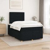  Boxspring krevet s madracem Crna 120 x 200 cm Tkanina - Crna 120 x 200 cm Dizajn linija Cijene