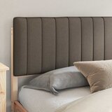  Krevetni okvir s tapiciranim uzglavljem Sivo-smeđa 200 x 200 cm | shoptok.hr