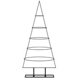 vidaXL Metalno ukrasno božićno drvce crno 125 cm | shoptok.hr