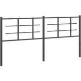  Metalno zamjensko uzglavlje crno 180 cm | shoptok.hr