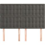  Uzglavlja 4 kom tamnosivi 72 x 5 x 78/88 cm baršunasta | shoptok.hr