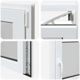  Okno za klet RISOR 110 x 50 cm PVC in steklo Bela, (5000215131) | Shoptok.si