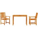  Vrtni set za objed 3 pcs Smeđa Čvrsto drvo akacije | shoptok.hr