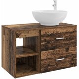  Set namještaja za kupaonicu 2 kom. Staro drvo Konstruirano drvo Smeđa 49,5 x 44,5 x 80 cm | shoptok.hr
