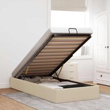  Otomanski okvir kreveta bez madraca krem 80x200 cm od tkanine | shoptok.hr