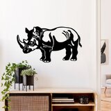 Wallity Zidna dekoracija Rhino, 39x70cm, Crna Cene