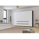Rauch Möbel omara s klasičnimi vrati, siva, bela | Shoptok.si
