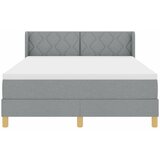  Krevet s opruga kutije Svijetlo siva 190 x 140 cm tkanina | shoptok.hr