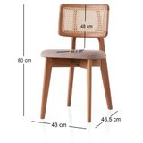 Hanah home trpezarijska stolica punto 4453