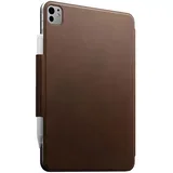 Folio etui za iPad Pro 11" (2024 / 2025 – M4 / M5) iz usnja s stojalom, Rjava, (5000189617)