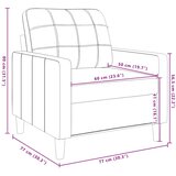  Fotelja žuta 60 cm baršunasta | shoptok.hr