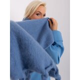 Fashion Hunters Dark blue wide women's scarf | shoptok.hr