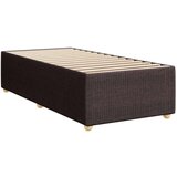 vidaXL Box spring postelja z vzmetnico temno rjava 100x200 cm blago, (21305069) | Shoptok.si