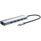 Manhattan Docking station 153959 6in1 USB-C - HDMI/3xUSB/GLAN/PD 100W Cene