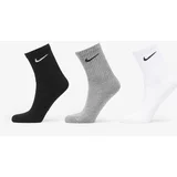 Nike Sportske čarape siva melange / crna / bijela