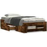 vidaXL Okvir za krevet boja hrasta 100 x 200 cm konstruirano drvo | shoptok.hr