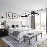 Toolight moderna led stropna svjetiljka + pilot App814-CP čvor crna | shoptok.hr