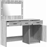 Toaletni stol s zrcalnim svjetlima 2 pcs Siva Konstruirano drvo | Eponuda.ba