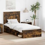  Konstrukcija postelje z vzglavjem Dimljeni oreh 90 x 200 cm, (5000104155) | Shoptok.si