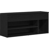  Klupa za cipele crni hrast 102x30,5x45 cm izrađeno drvo | shoptok.hr