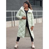 DStreet Kurtka\Płaszcz zimowa damska pikowana z kapturem FEMACOAT zielona | Shoptok.si