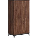 Vipack Ormar u dekoru oraha u tamnoj prirodnoj boji 100x190,5x55 cm Ilyas – Cijene