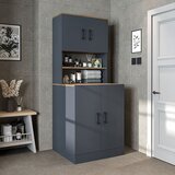 Hanah home 1015.56 ormarić za veš mašinu 70 × 180 × 67 cm, atlantski bor / antracit | Eponuda.com