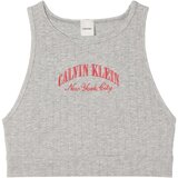 Calvin Klein Jeans Triangel / Brez opore Unlined Bralette Siva Cene