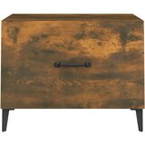 Stolići za kavu s metalnim nogama 2 kom boja hrasta 50x50x40 cm | shoptok.hr