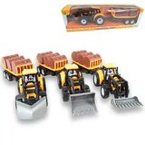 Magic Toys Engineering Truck: Traktor rovokopač s prikolico in sodi v več različicah 43 cm | Shoptok.si