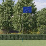vidaXL Europska zastava i jarbol 5 55 m aluminijski | shoptok.hr