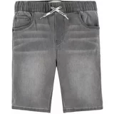 Levi's Otroške kratke hlače iz jeansa siva barva