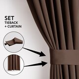 Restilo Smeđa zatamnjujuća/termo izolacijska zavjesa 140x245 cm Pleat – | shoptok.hr