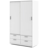 Tvilum Bijeli ormar s kliznim vratima 121x200 cm Line – | shoptok.hr