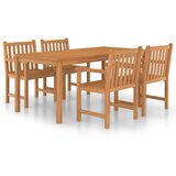  Vrtni blagovaonski set od 5 dijelova 180 x 90 cm masivno tikovino drvo | shoptok.hr