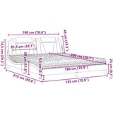  Postelja z vzmetnico rjava 180x200 cm umetno usnje, (21242984) | Shoptok.si