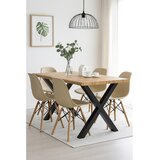 Bonami Essentials Jedilna miza v hrastovem dekorju 90x160 cm Kora – | Shoptok.si