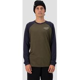 Mons Royale Icon Merino Raglan Funkcijska majica dark olive / 9 iron | Shoptok.si