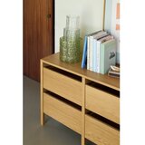 Hübsch Komoda v hrastovem dekorju v naravni barvi 150x65x40 cm Forma – | Shoptok.si