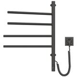  Električni rotirajući sušač za peškire sa termostatom ARABESQUE 60W 65x49 cm crna | Eponuda.com