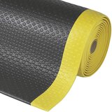 Notrax Podloga za preprečevanje utrujenosti Bubble Sof-Tred™, na tek. m, vinilna pena, črna / rumena, širina 600 mm | Shoptok.si