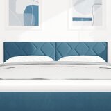  LED glava kreveta Tamno plava 144 cm Baršun - Tamno plava 144 cm Nizak uzglavlju | shoptok.hr