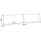  Zid za zadržavanje 2 kom. 100 x 12 x 40 cm Čelik Crna - Crna 100 x 12 x 40 cm 2 x Ravno | shoptok.hr