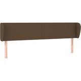 vidaXL Uzglavlje s ušima tamnosmeđi 163x23x78/88 cm od tkanine | shoptok.hr