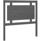  Uzglavlje za krevet sivo 95,5 x 4 x 100 cm od masivne borovine | shoptok.hr